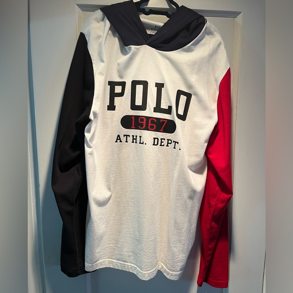 NWT POLO Ralph Lauren long sleeve tshirt with Hood